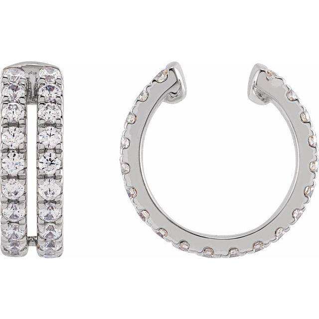 14K 1/2 CTW Lab-Grown Diamond Ear Cuff