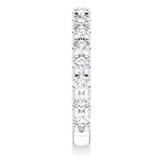 14K White 1 CTW Lab-Grown Diamond Band