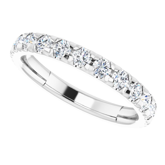 14K White 1 CTW Lab-Grown Diamond Band