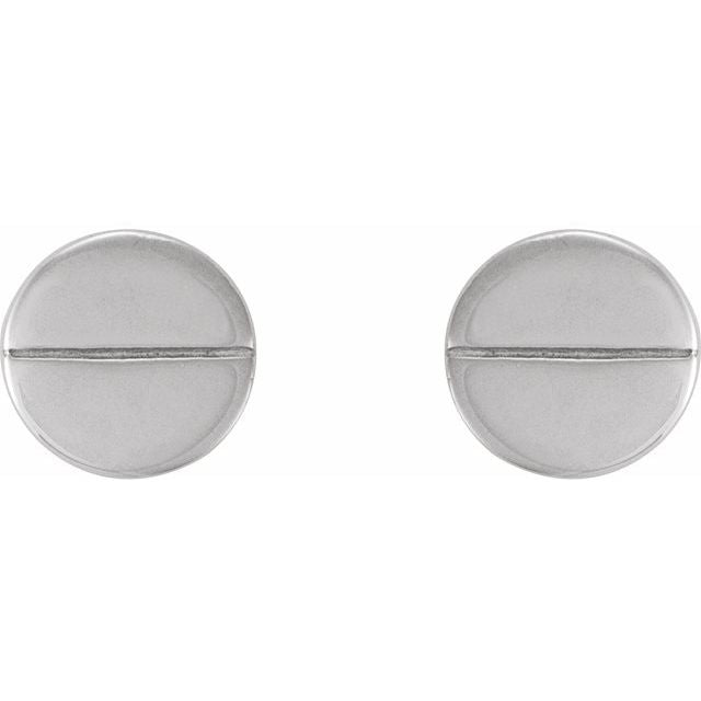 Geometric Friction Closure Earrings