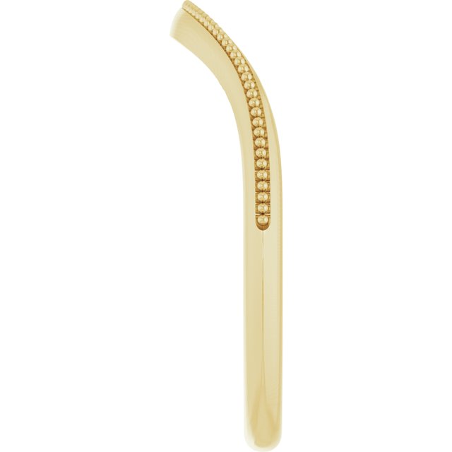 14K Oval Matching Band