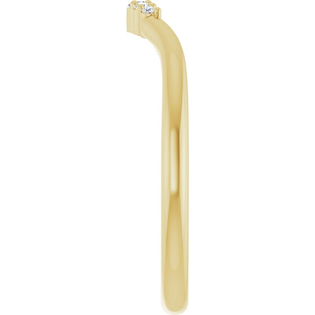 14K Yellow .04 CTW Natural Diamond Matching Band