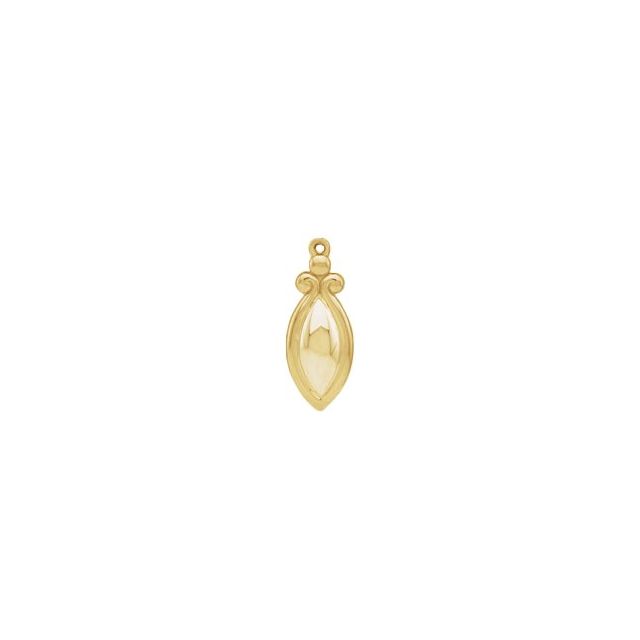 18K Freeform Dangle