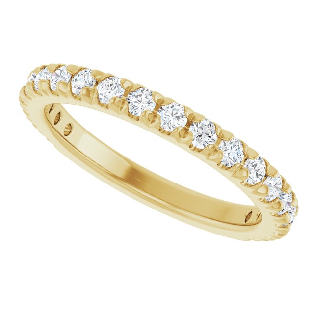 14K Yellow 1/2 CTW Natural Diamond Band