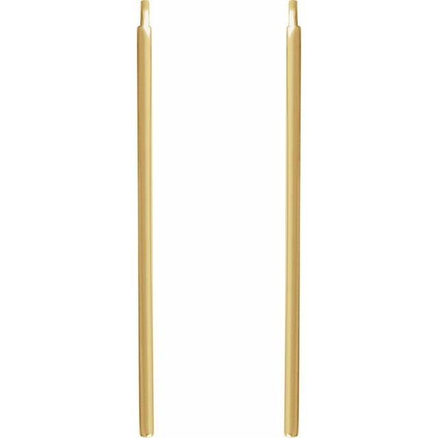 14K Vertical Bar Earrings