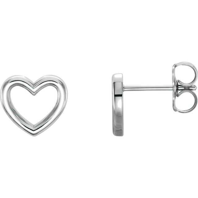 Sterling Silver Heart Earrings
