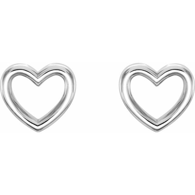 Sterling Silver Heart Earrings