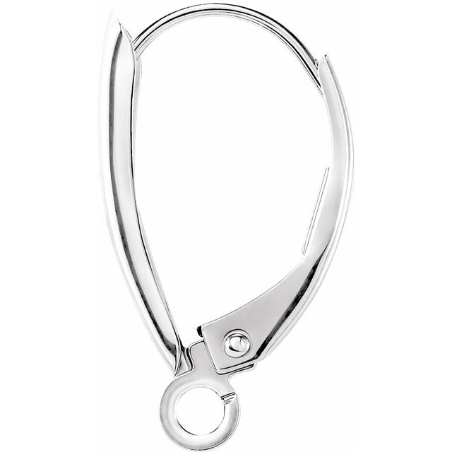 Sterling Silver Lever Back Earring Top