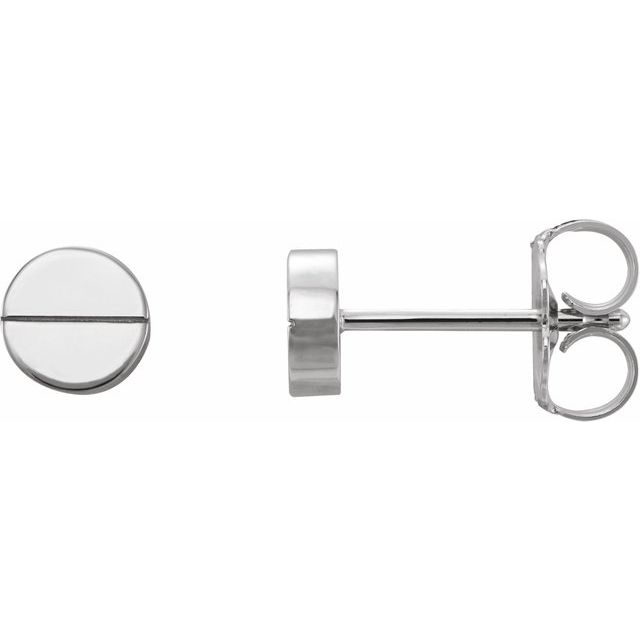 Geometric Friction Closure Earrings