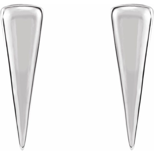 Sterling Silver Triangle Earrings