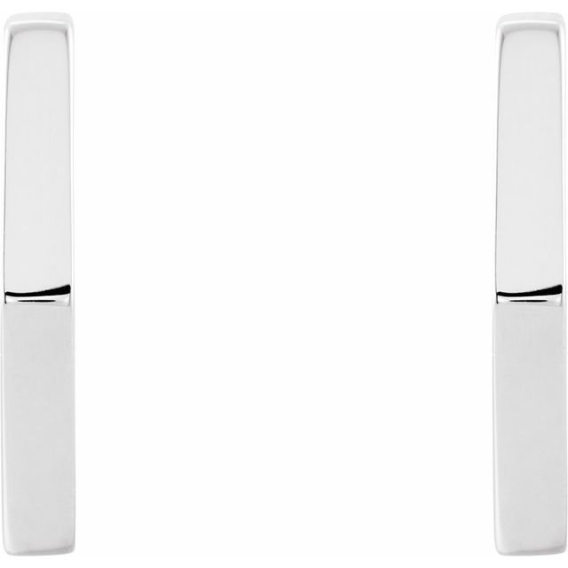 Sterling Silver Geometric Hoop Earrings