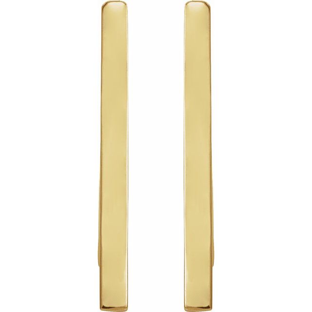 14K Triangle Hoop Earrings