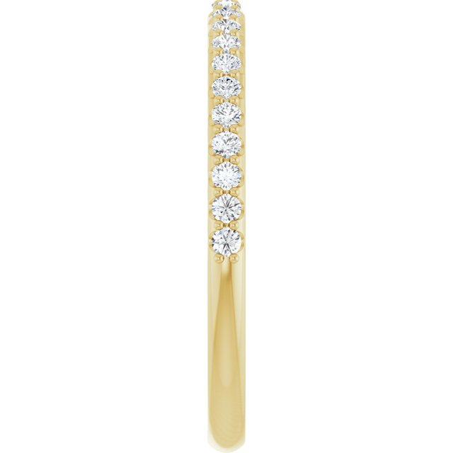 14K Yellow 1/4 CTW Lab-Grown Diamond Band