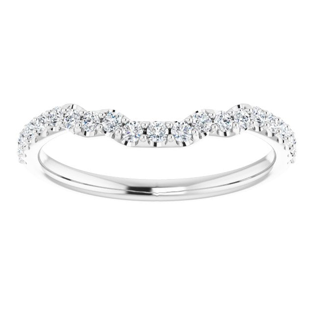 Platinum 1/4 CTW Natural Diamond Band