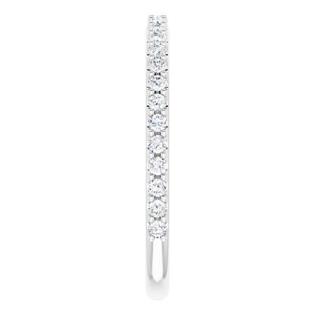 14K 1/4 CTW Natural Diamond Band for Round Ring