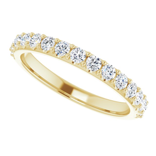 14K Yellow 5/8 CTW Lab-Grown Diamond Band