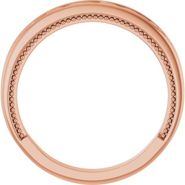 14K Rose Vintage-Inspired Matching Band