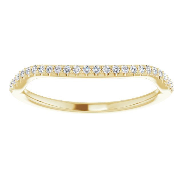 14K Yellow 1/10 CTW Natural Diamond Band