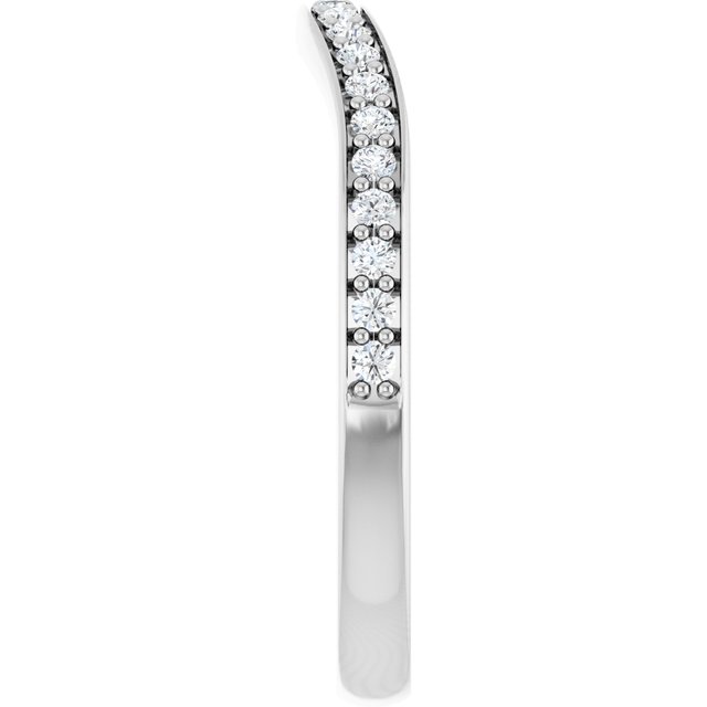 14K 1/5 CTW Diamond Band for Round Ring