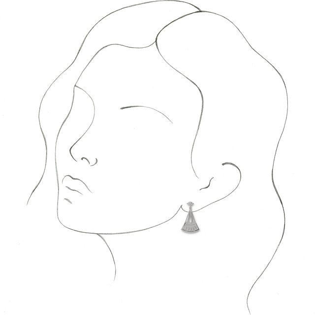 Sterling Silver Vintage-Inspired Dangle Earrings