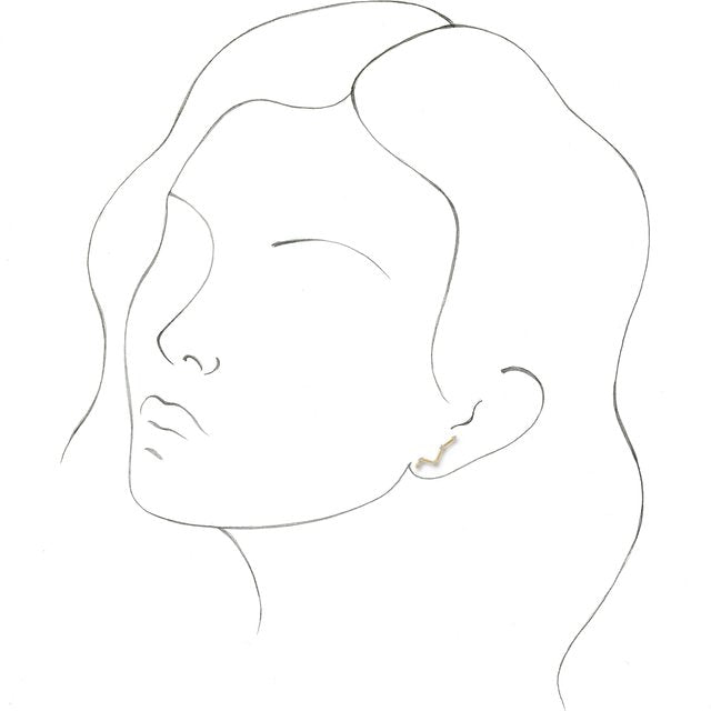 14K 1/10 CTW Natural Diamond Constellation Ear Climbers