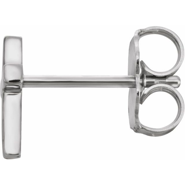 Sterling Silver Cross Single Earring