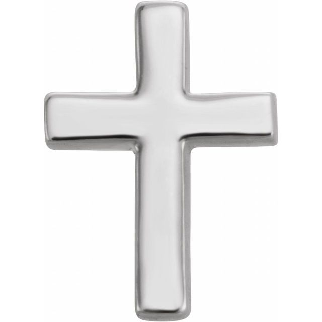 Sterling Silver Cross Single Earring