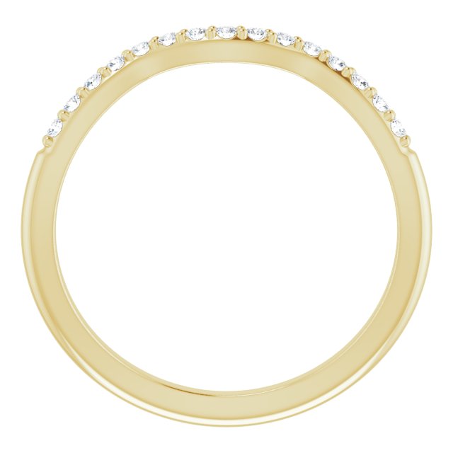 14K Yellow .07 CTW Natural Diamond Band