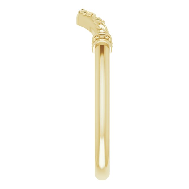 14K Band for Heart Ring