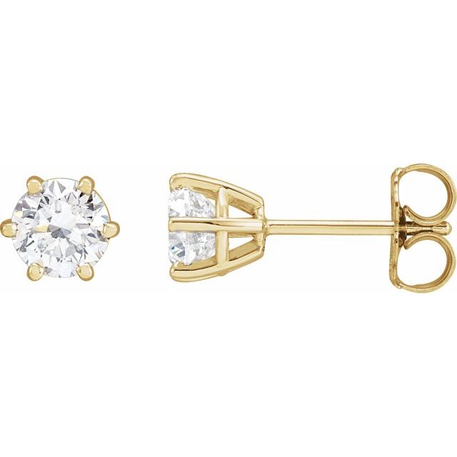 14K 1 CTW Lab-Grown Diamond Earrings