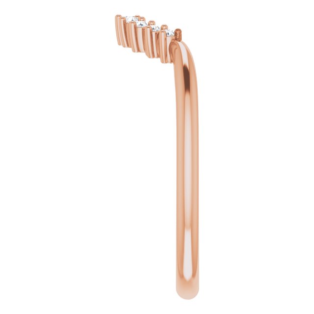 14K Rose .08 CTW Natural Diamond Band
