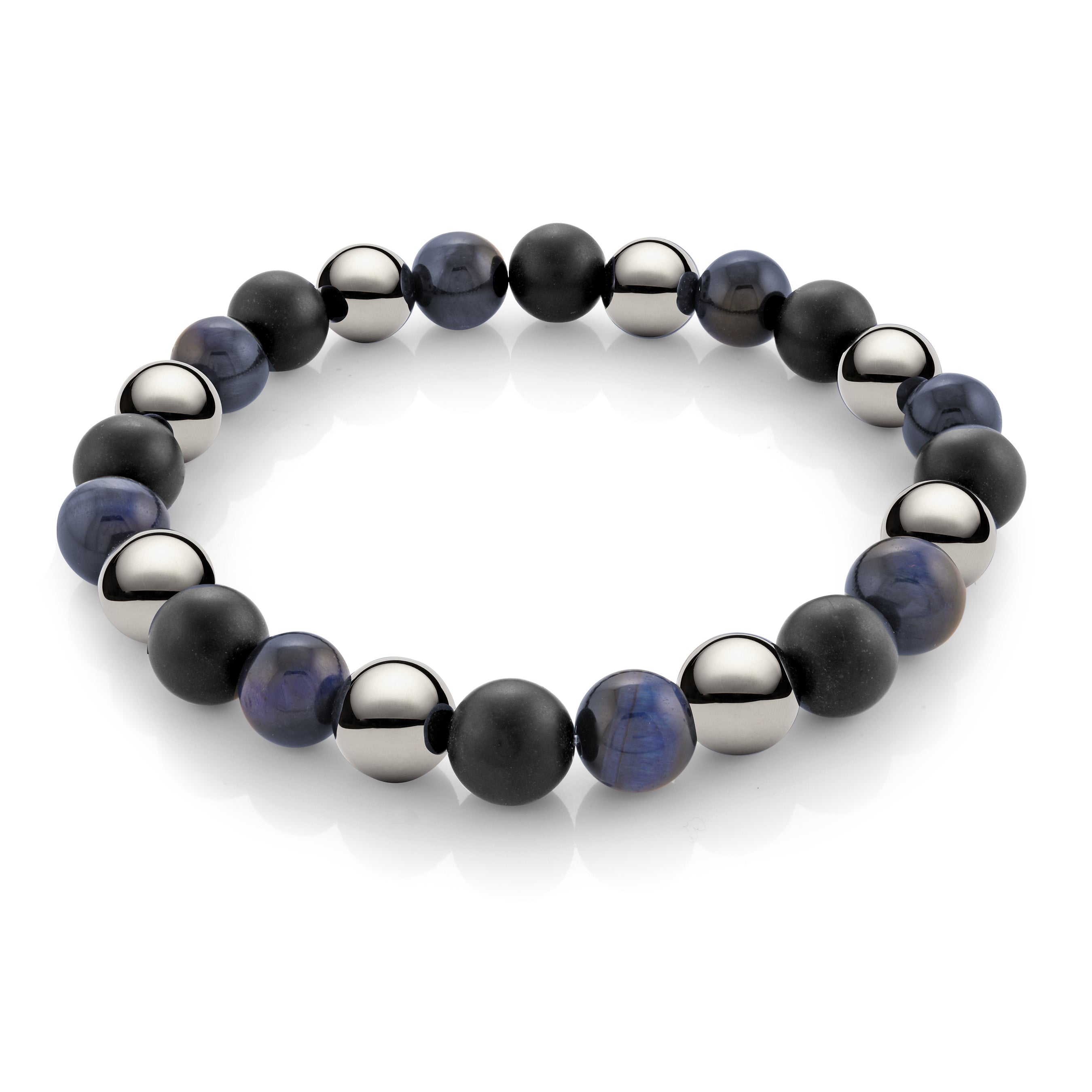 Blue Beaded Bracelet 8mm