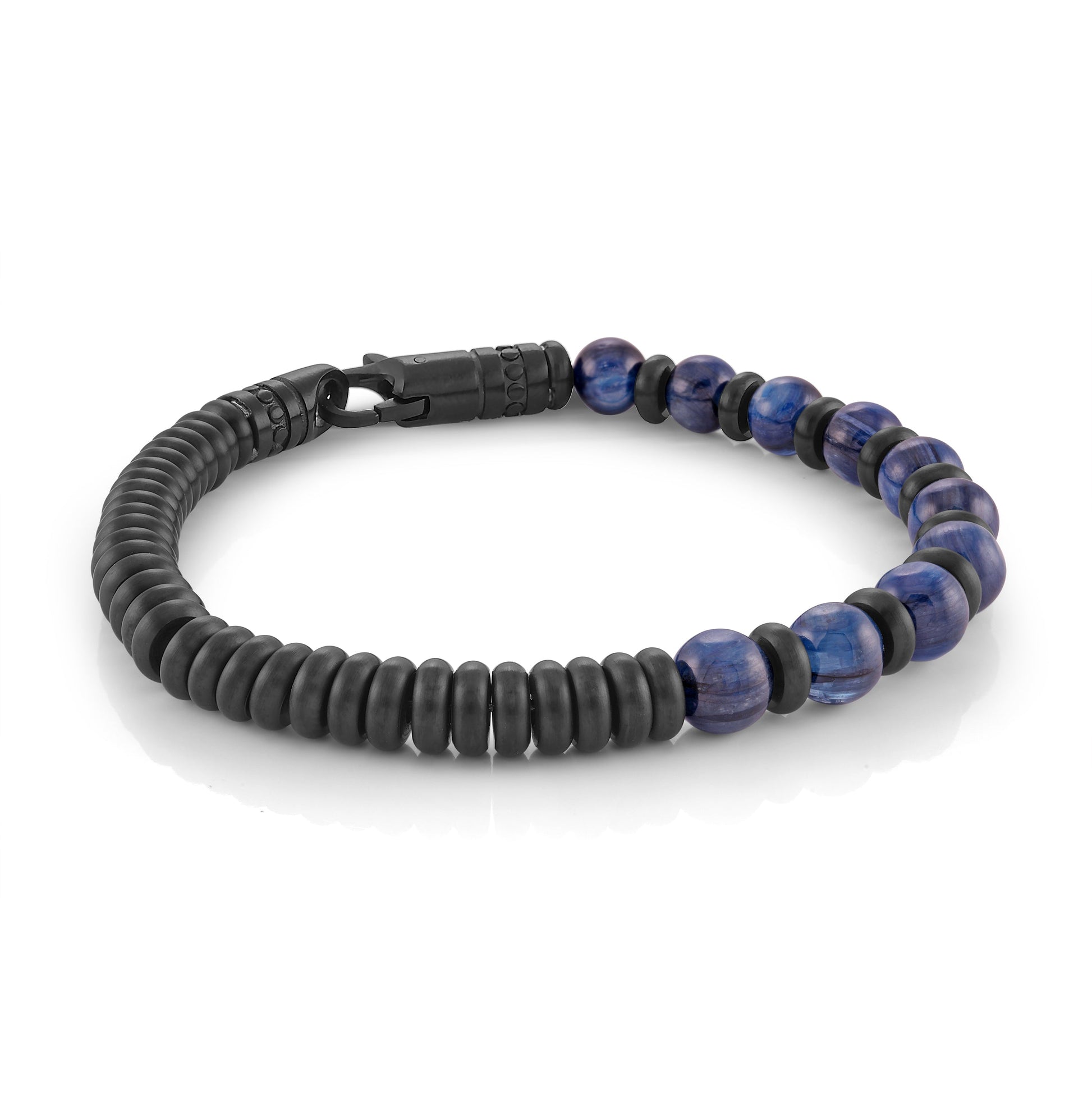 Hybrid Beaded & Steel Bracelet 6mm
