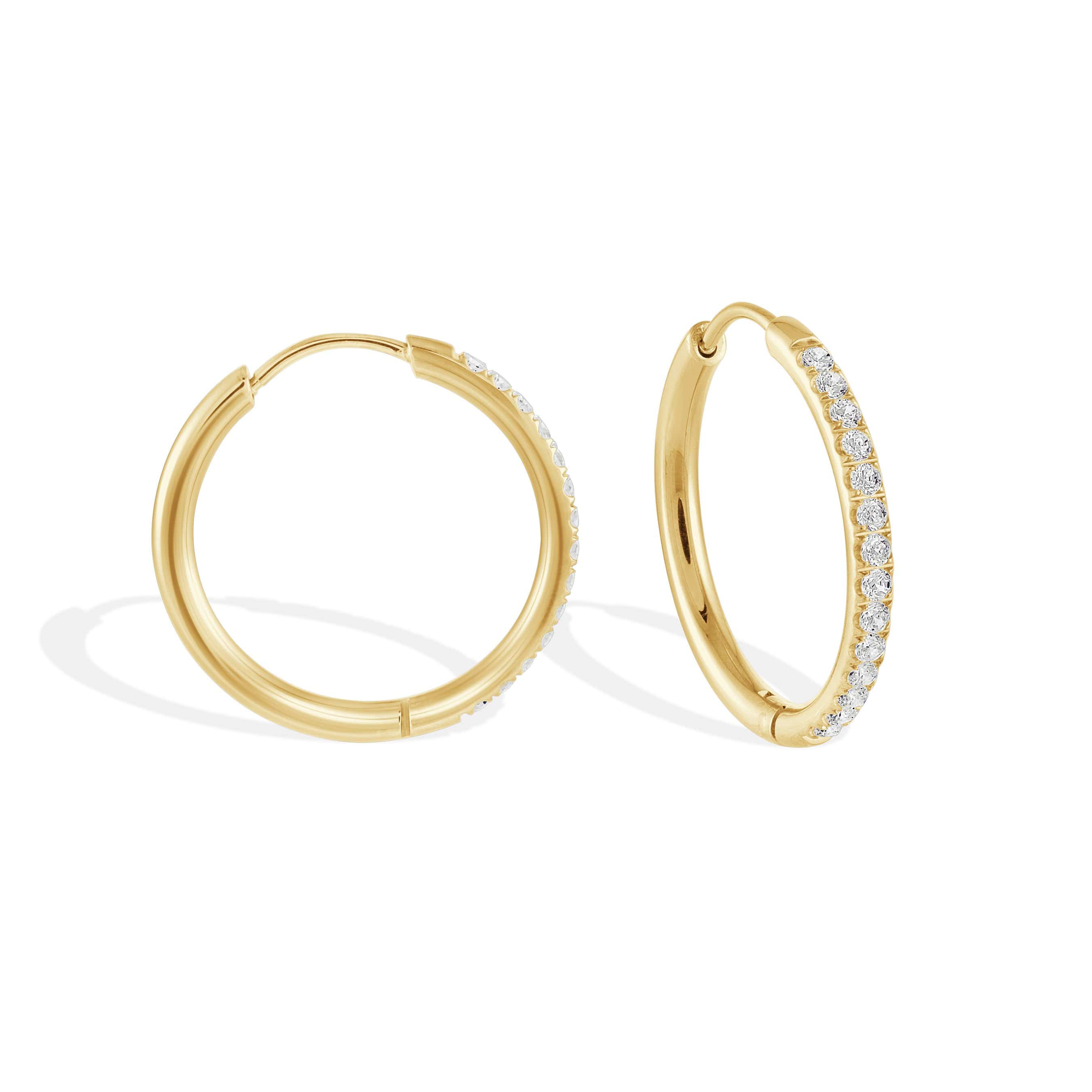 Gemstone Hoops 22mm