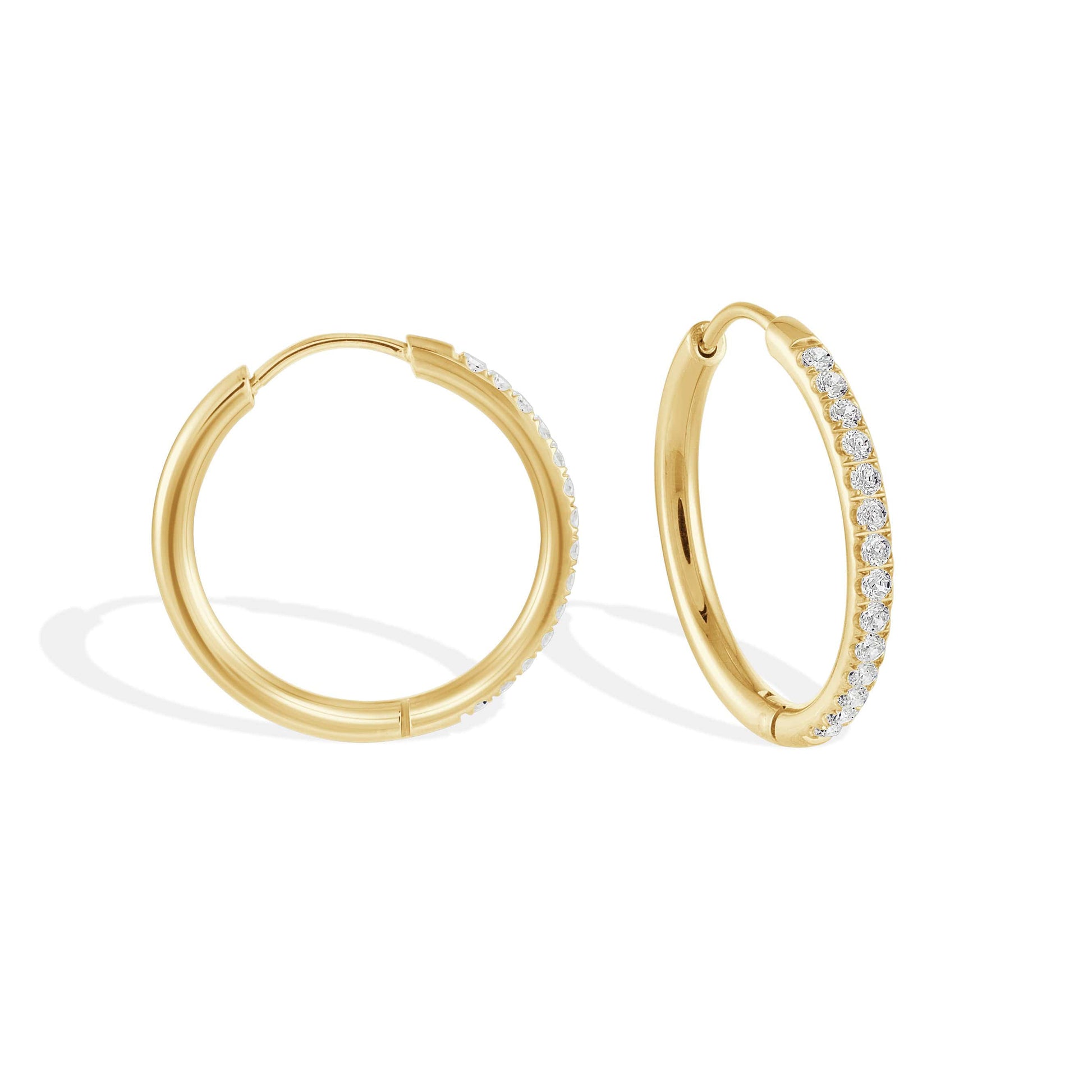 Gemstone Hoops 22mm