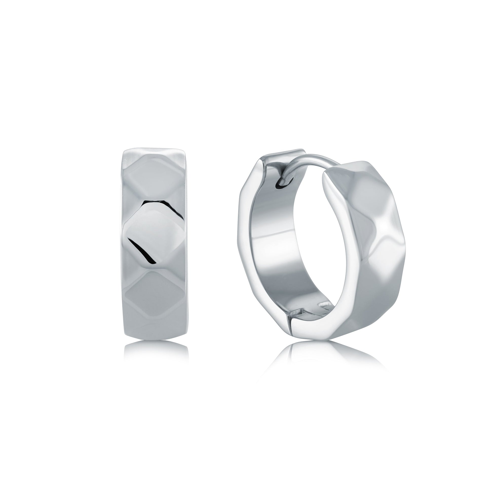 Polished Faceted Earrings