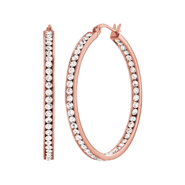 Double Layer Gem Hoops 40mm