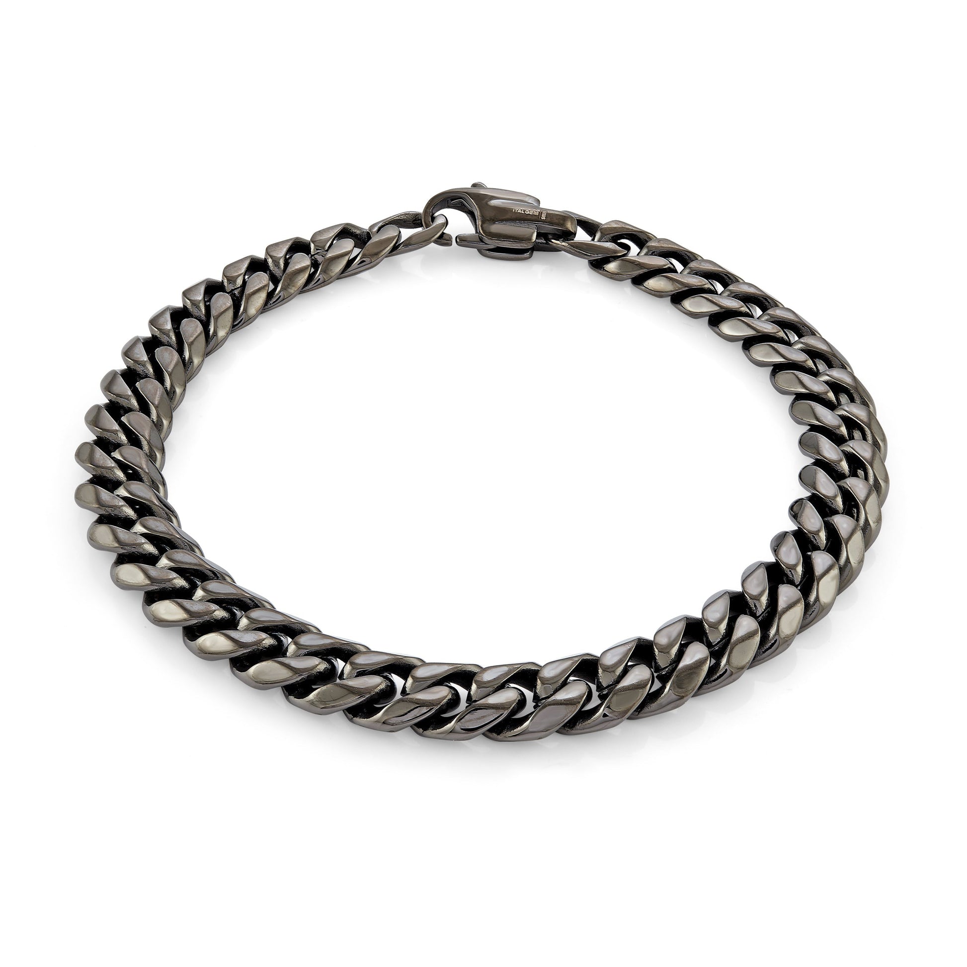 Black Cuban Link Bracelet 7.7mm