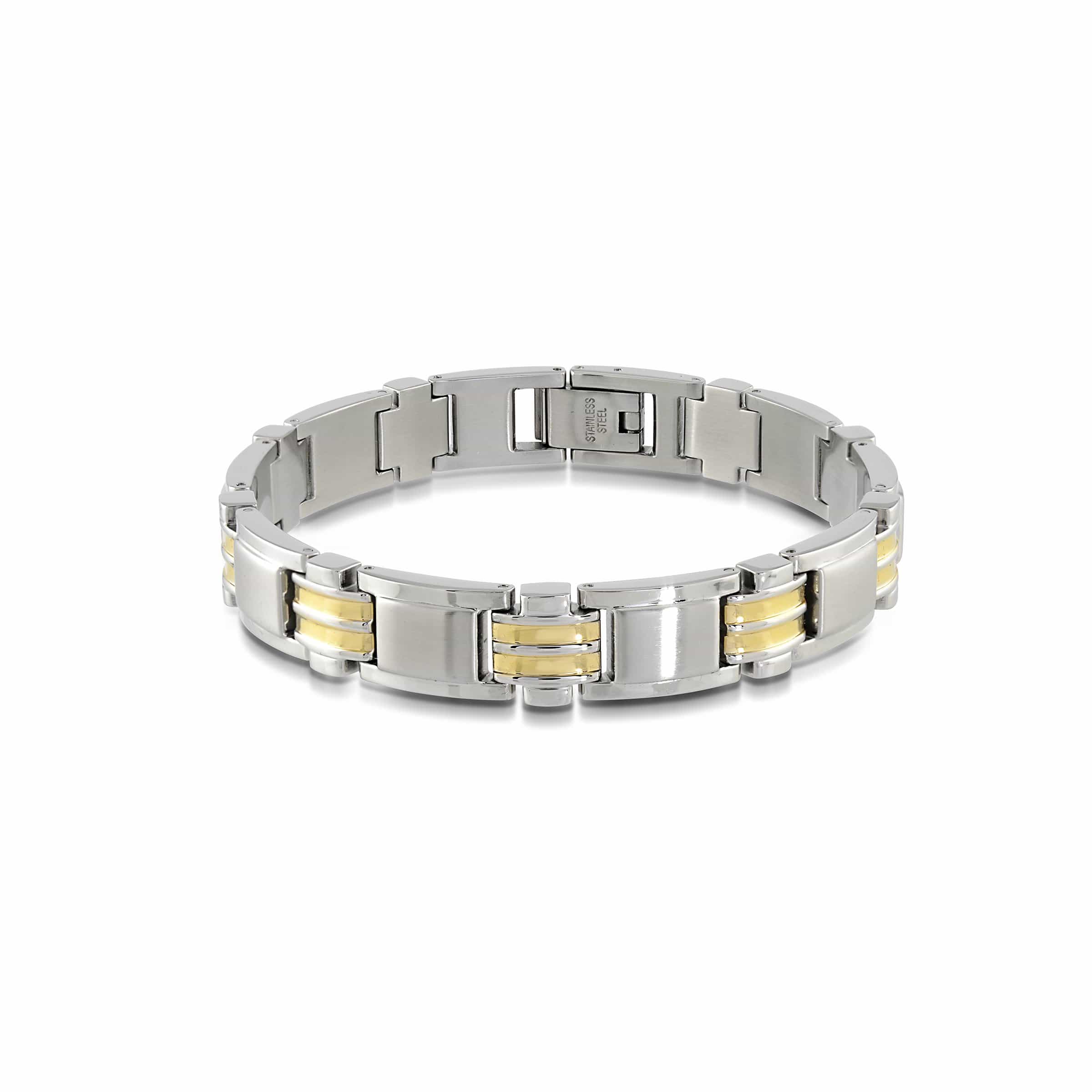 Dual Stripe Link Bracelet 11mm