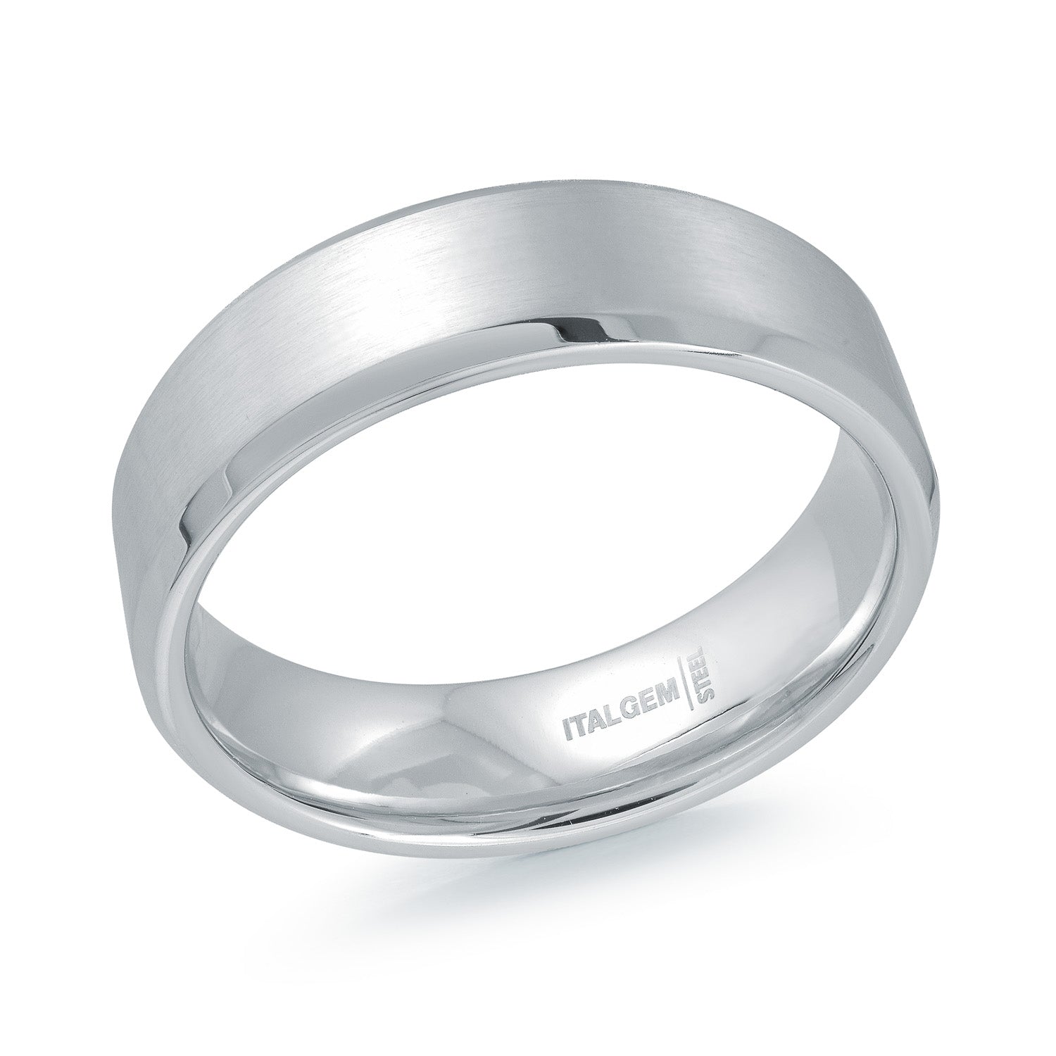 Beveled Steel Ring 6.5mm