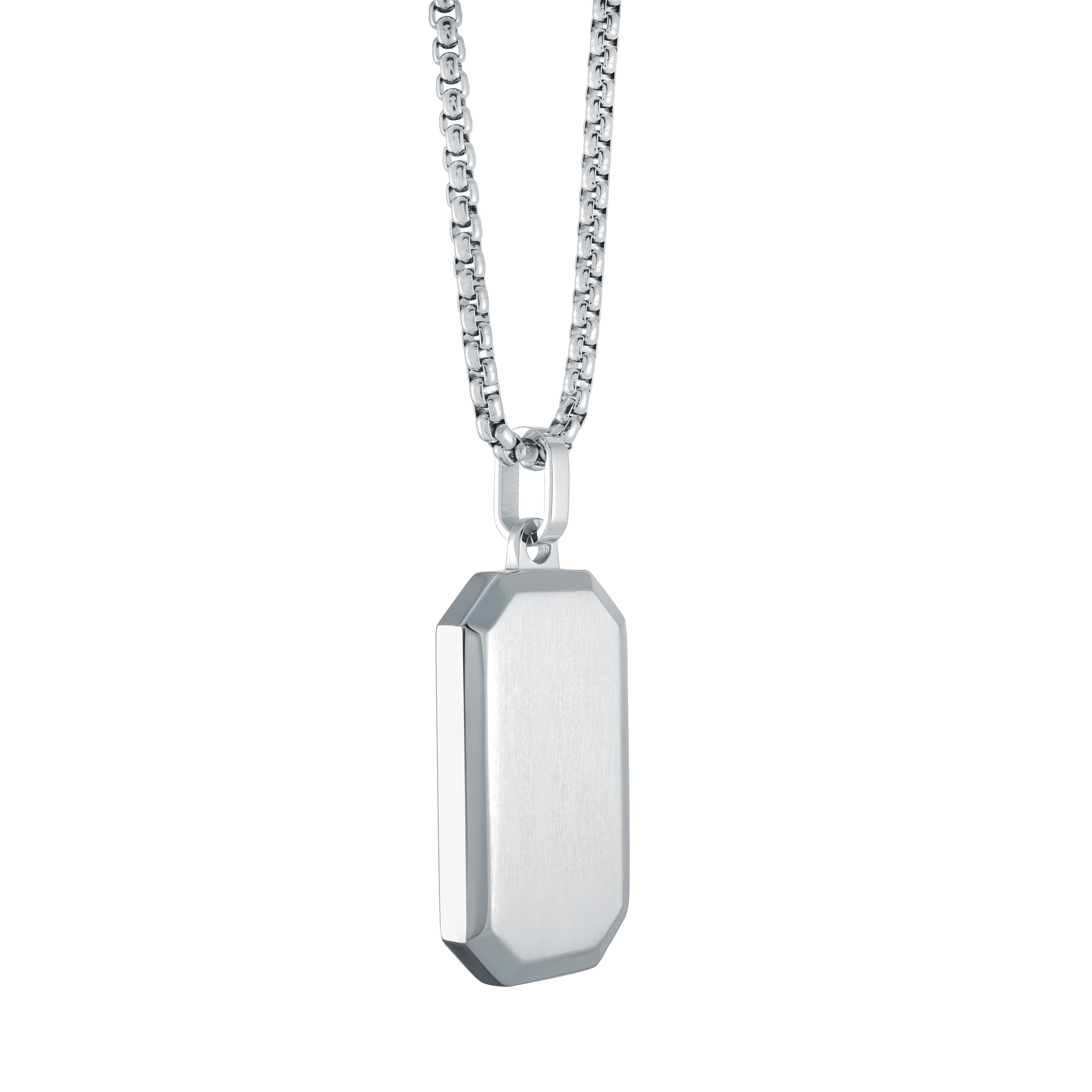 Octagon Dogtag Pendant
