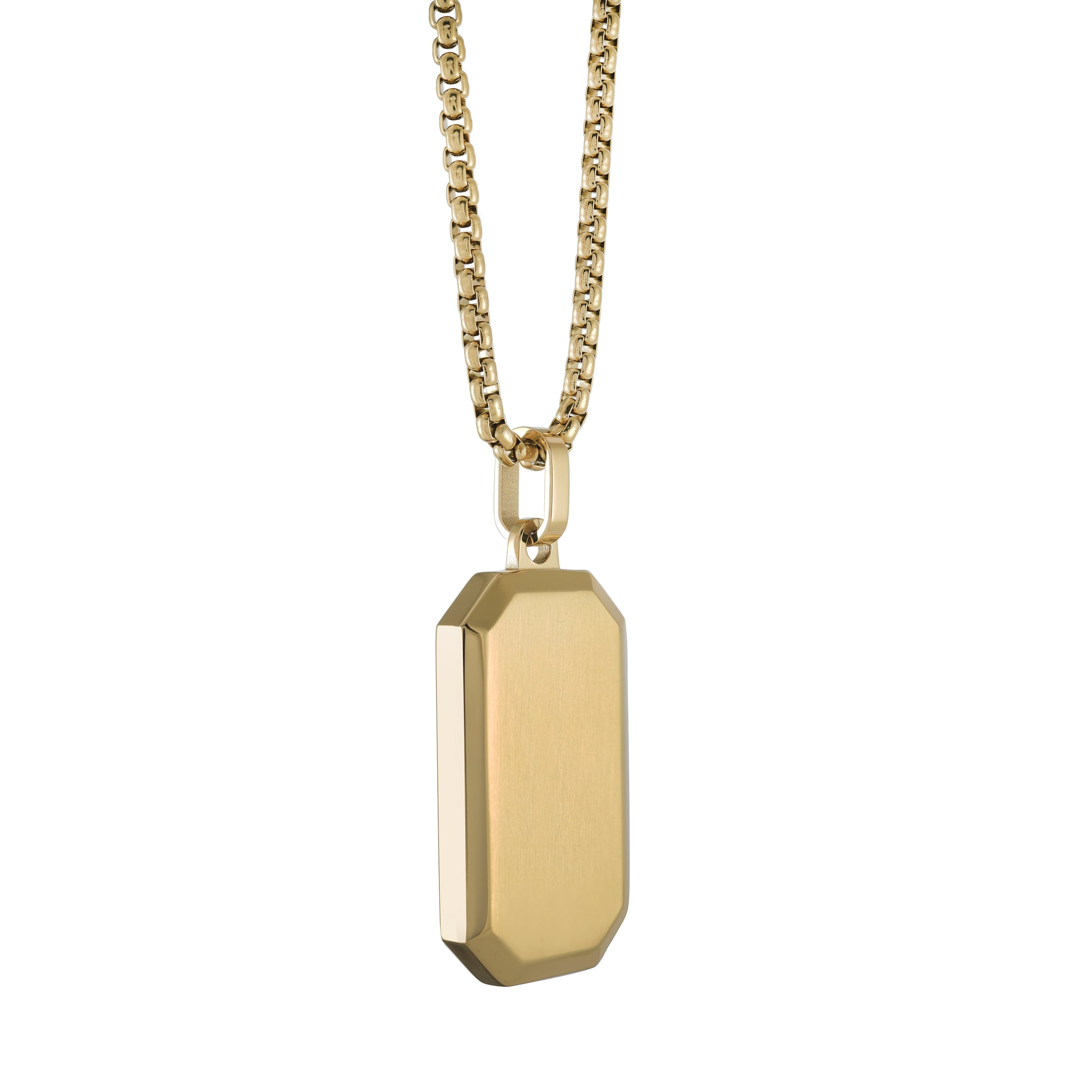 Octagon Dogtag Pendant