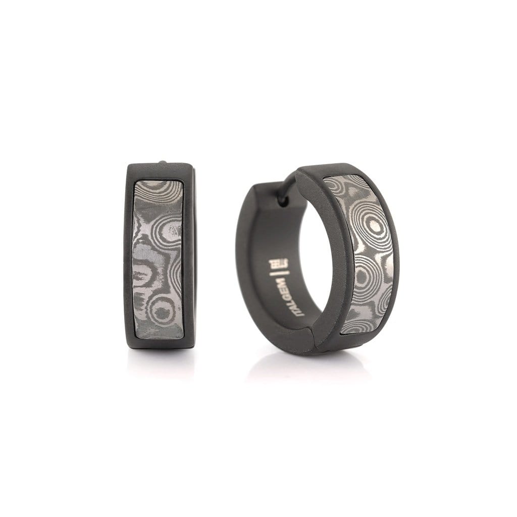 Damascus Steel Huggies