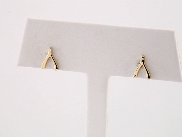 14K Wishbone Earrings
