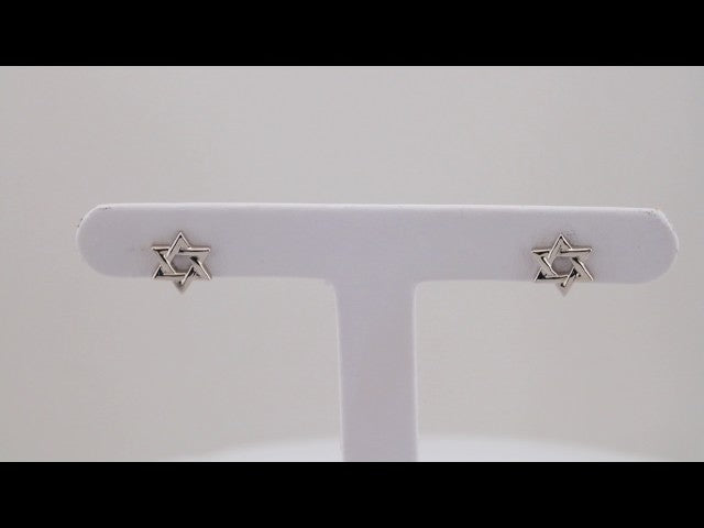 14K Star of David Earrings